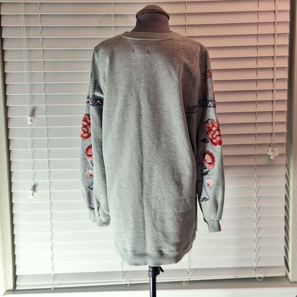 Driftwood size L pullover Long Sleeve Embroidered Sleeves - Picture 12 of 12